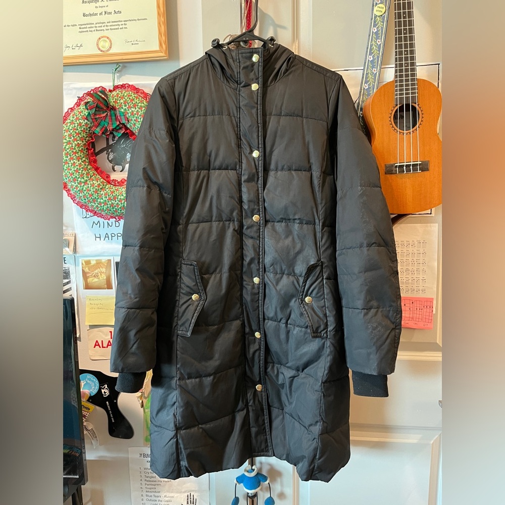 J. Crew Mercantile puffer long coat